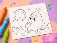 Color the Moon in the Bush