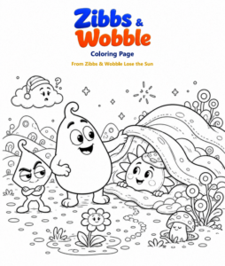 Zibbs & Wobble coloring page from Lose the Sun